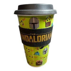 Star Wars The Mandalorian Ceramic Travel Mug with Silicone Band and Lid